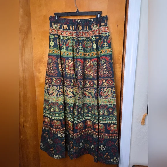 Kantha Wide Leg Harem Pants One Size - Picture 2 of 5